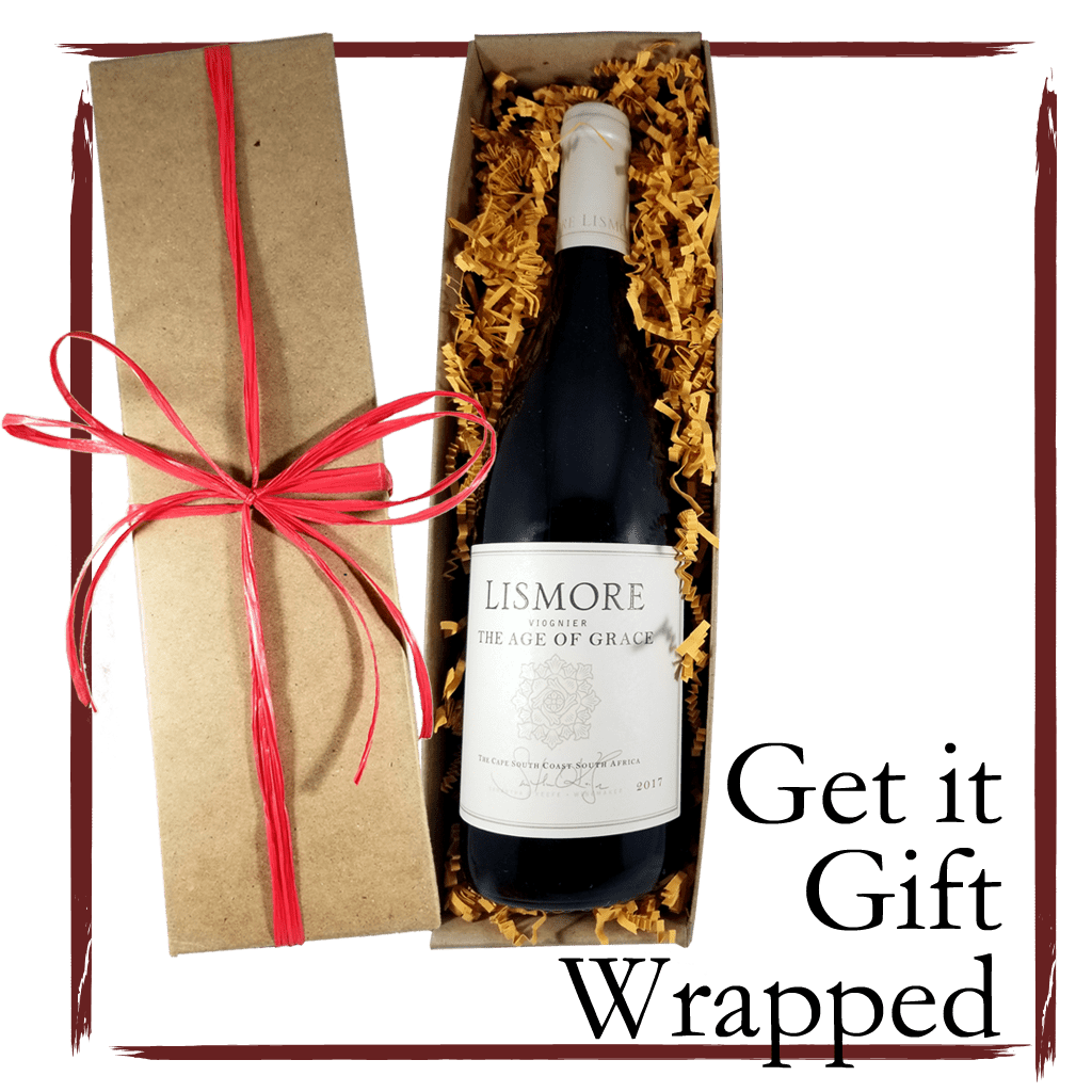 Pierinvaletta Barbaresco red wine gift wrapped. Good dry red wine for shrimp scampi. Corporate gifts.