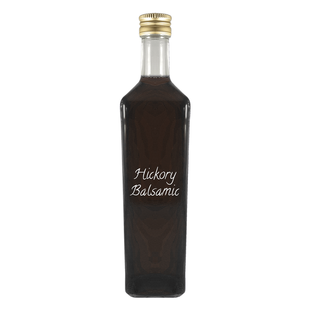 Hickory Balsamic Vinegar in bottle. Sweet balsamic. White balsamic vinegars.