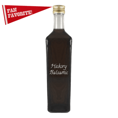 Hickory Balsamic Vinegar in bottle. Distilled vinegar. Grape vinegar for cooking.