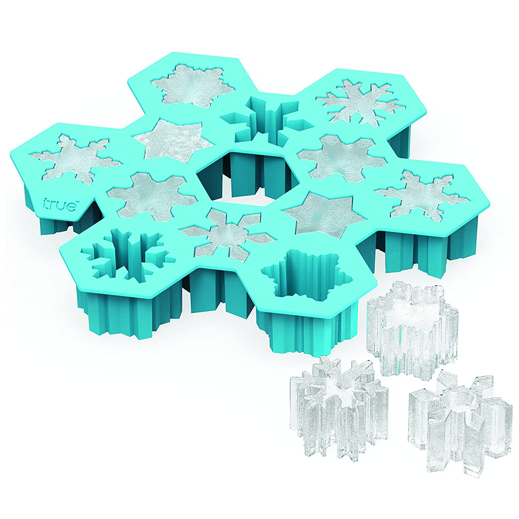 True Zoo Snowflake S Ilicone Ice Cube Tray, Novelty Ice Mold, Large Ice  Cube Mold, Makes 12 Ice Cubes, Snow Ice Tray, Blue, Set Of 1, Gagets