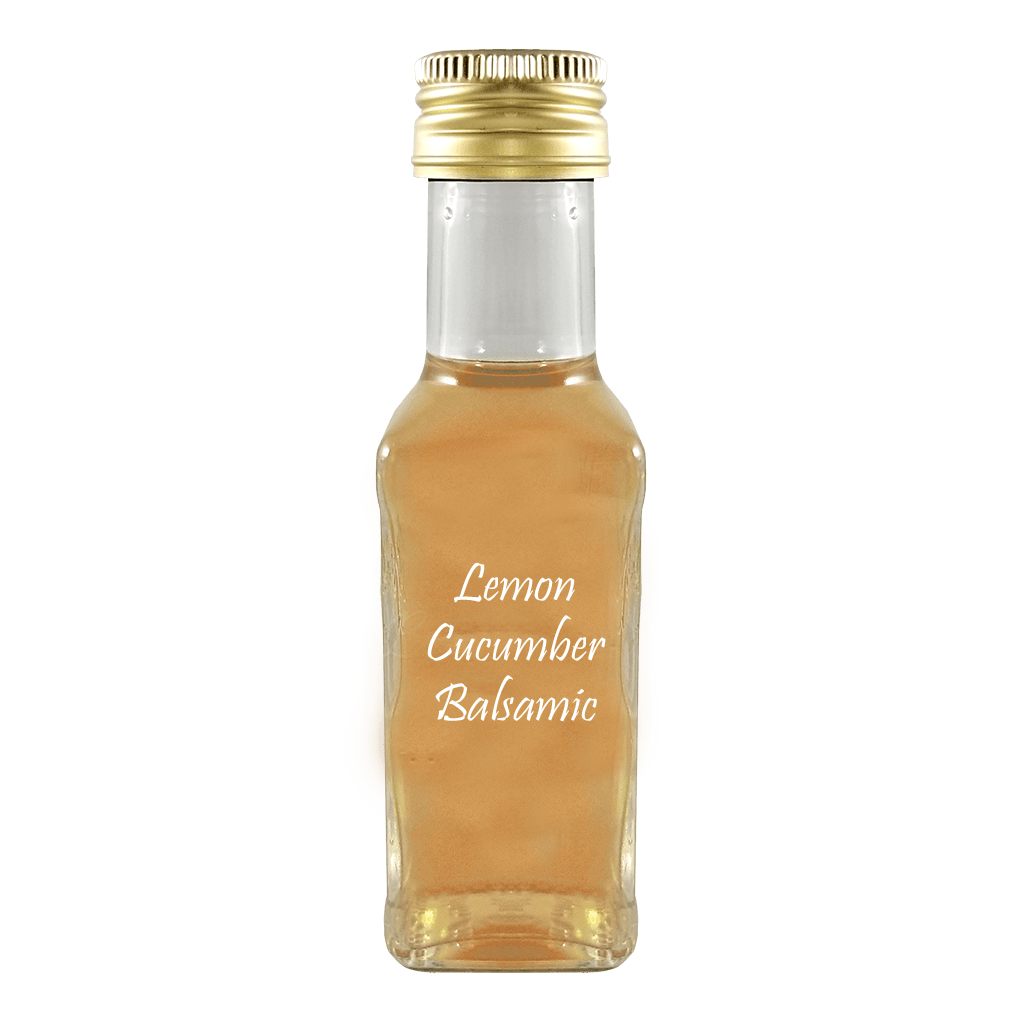 Lemon Cucumber Balsamic Vinegar in bottle. What to eat with balsamic vinegar.