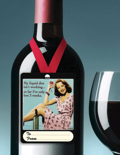 liquid diet bitch wine tag