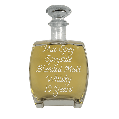 Mac Spey Speyside Blended Malt Whisky 10 Year in large bottle. Best cocktails.