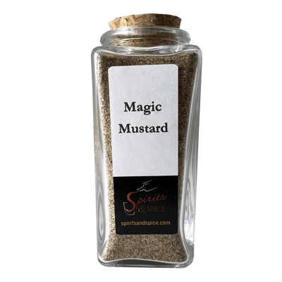 Magic Mustard Blend in bottle. Spice mix and best seasonings.