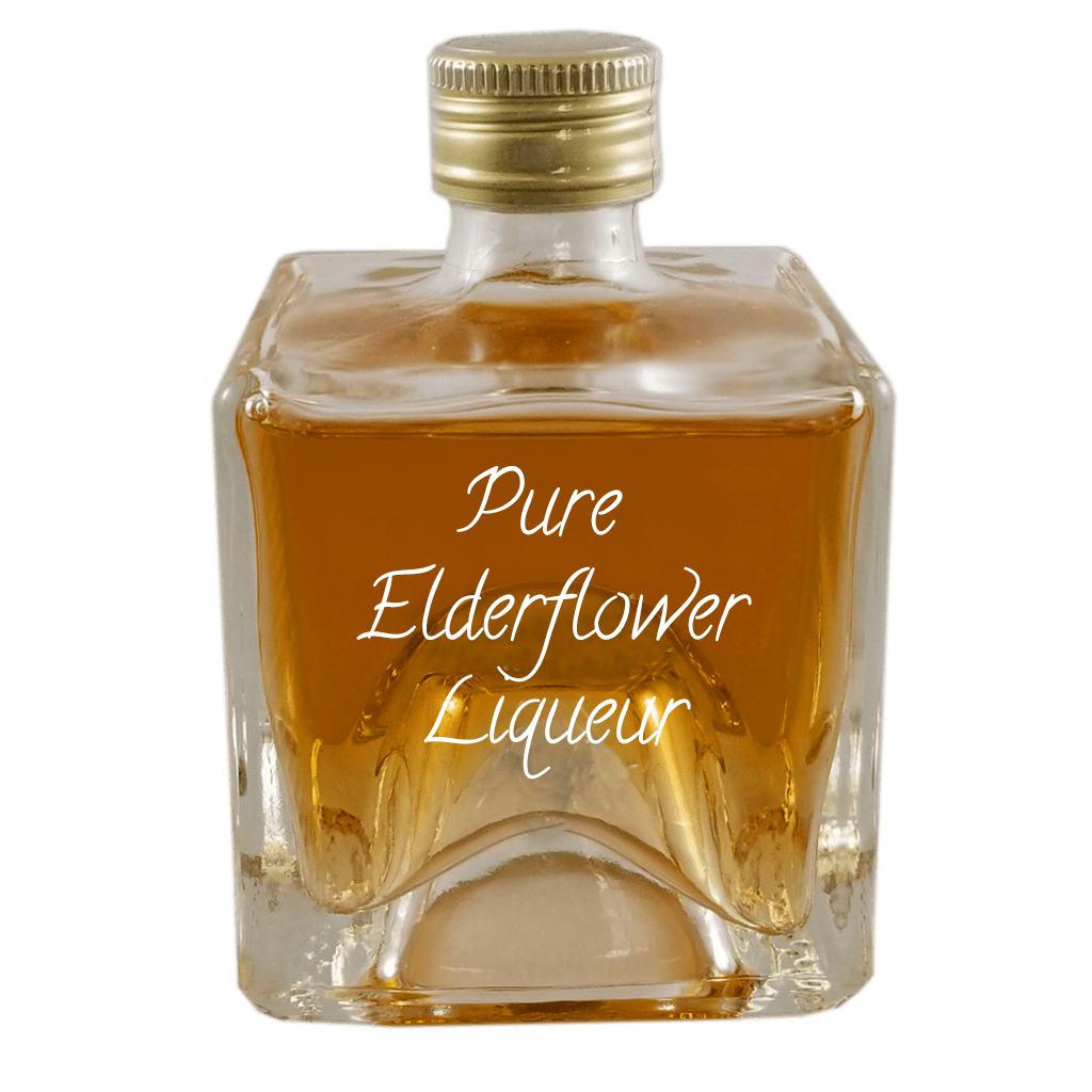 Pure Elderflower Liqueur in small bottle. Best cocktails. Online liquor store. Drinks from France or Paris.