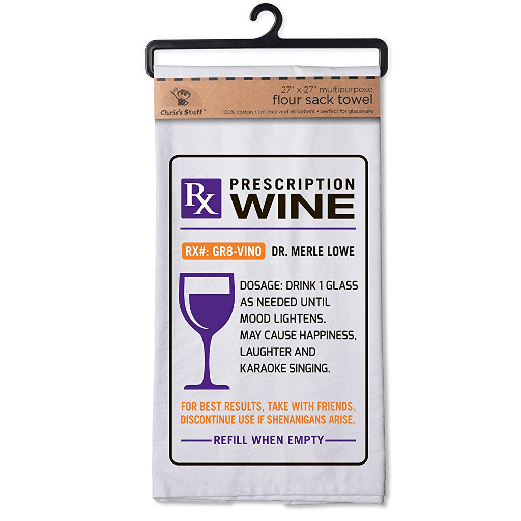 RX Wine Flour Sack Towel