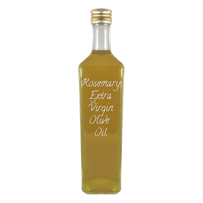 Rosemary Extra Virgin Olive Oil in bottle. Can you fry with olive oil. Olive oil from italy.