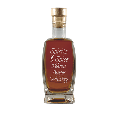 S&S Peanut Butter Whiskey in medium bottle. Best cocktails. Smooth alcoholic drinks.