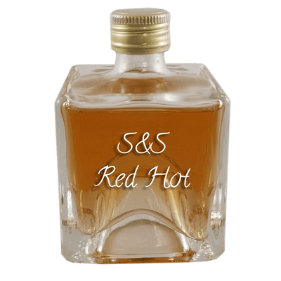 S&S Red Hot Cinnamon Honey Whiskey in small bottle. Best cocktails. Online liquor store