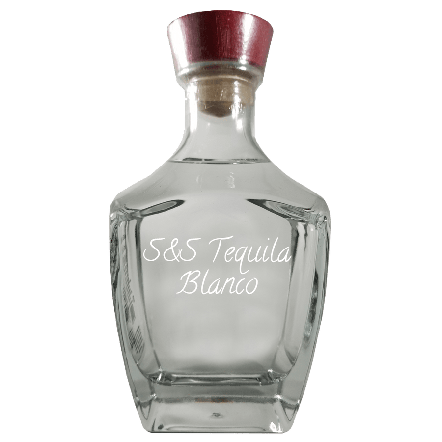 S&S Tequila Blanco in bottle. Bar drinks. Spirits. Popular alcoholic drinks. Drinks from Mexico.