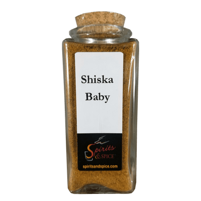 Shiska Baby Spice Blends in bottle. Ginger spices. Kabob spices.
