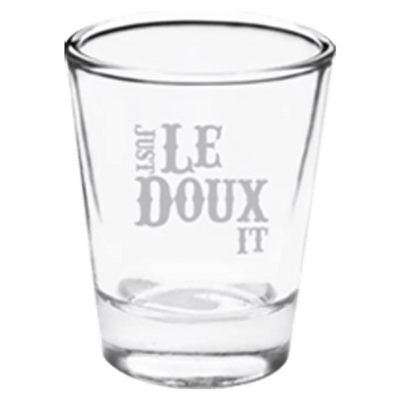 Just LeDoux It Shot Glass front