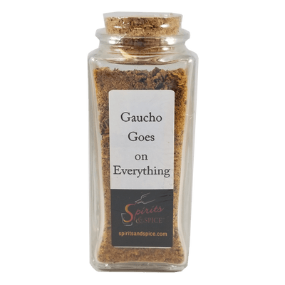 Chimichurri Spice Blend in bottle. Spice blends. Spice for sauce salsa. Spice mix.