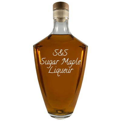 S&S Sugar Maple Liqueur in large bottle. Best mixed drinks.