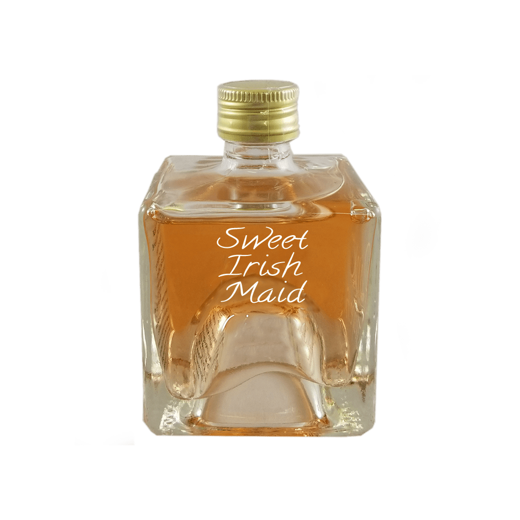Sweet Irish Maid in small bottle. Whiskey alcoholic drinks.