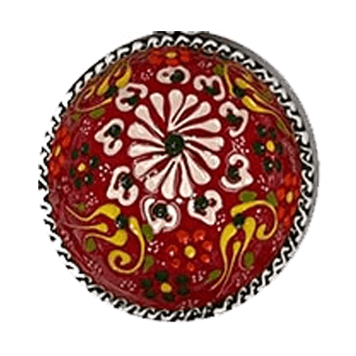 Hand Painted Porcelain Turkish Dipping Bowl