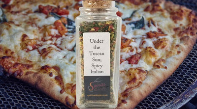 Under the Tuscan Sun Spicy Italian in use. Spice mix and best seasonings. Meat spices and rubs.
