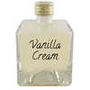 Vanilla Cream Liqueur in small bottle. Best cocktails. Ice cream alcoholic drinks.