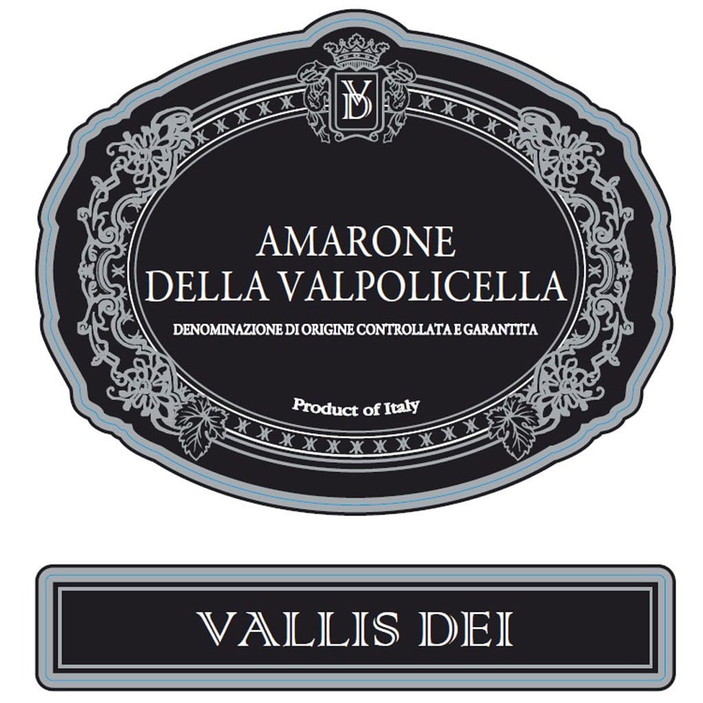Cantina di Verona Amarone Valpolicella Vallis Dei label