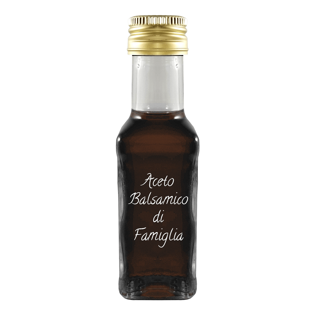 Aceto Balsamico di Famiglia balsamic vinegar in bottle.Where to buy vinegar. Buy balsamic vinegar.