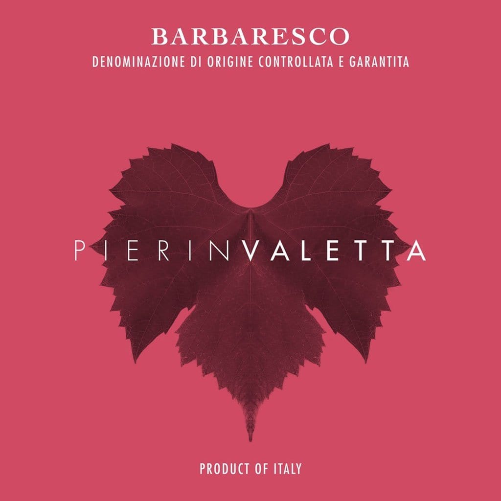 Pierinvaletta Barbaresco red wine packaging. What is a good red wine. Marsala wine near me.